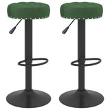 vidaXL Bar stools 2 pcs velvet black