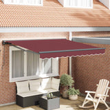 vidaXL Inklapbare Luifel Blauw en Wit 250 x 200 cm Aluminium en Stof