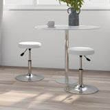 vidaXL Eetkamerstoelen 4 st kunstleer wit