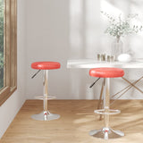 vidaXL Barstoelen 2 st kunstleer wit