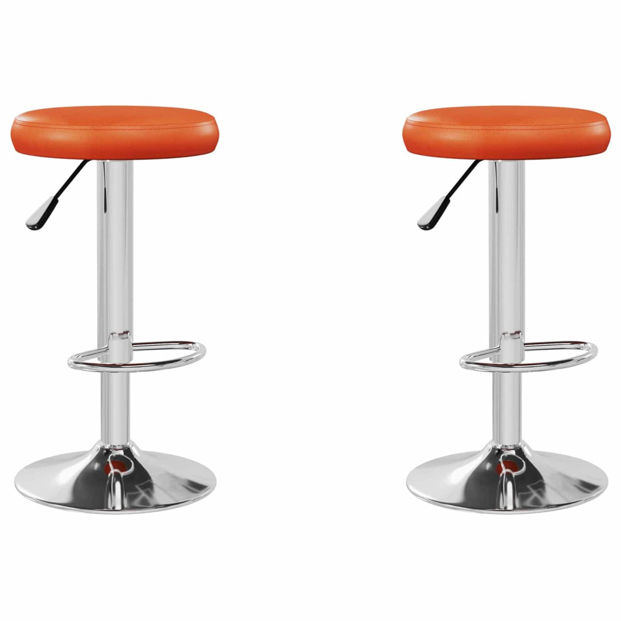 vidaXL Barstoelen 2 st kunstleer wit