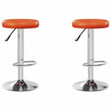 vidaXL Barstoelen 2 st kunstleer wit