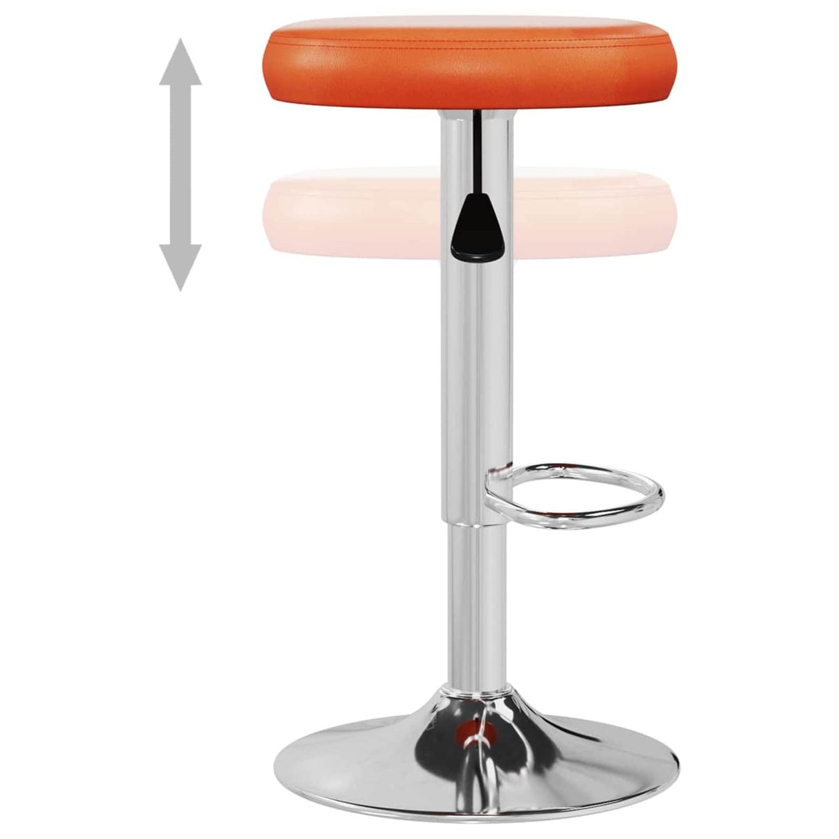 vidaXL Barstoelen 2 st kunstleer wit
