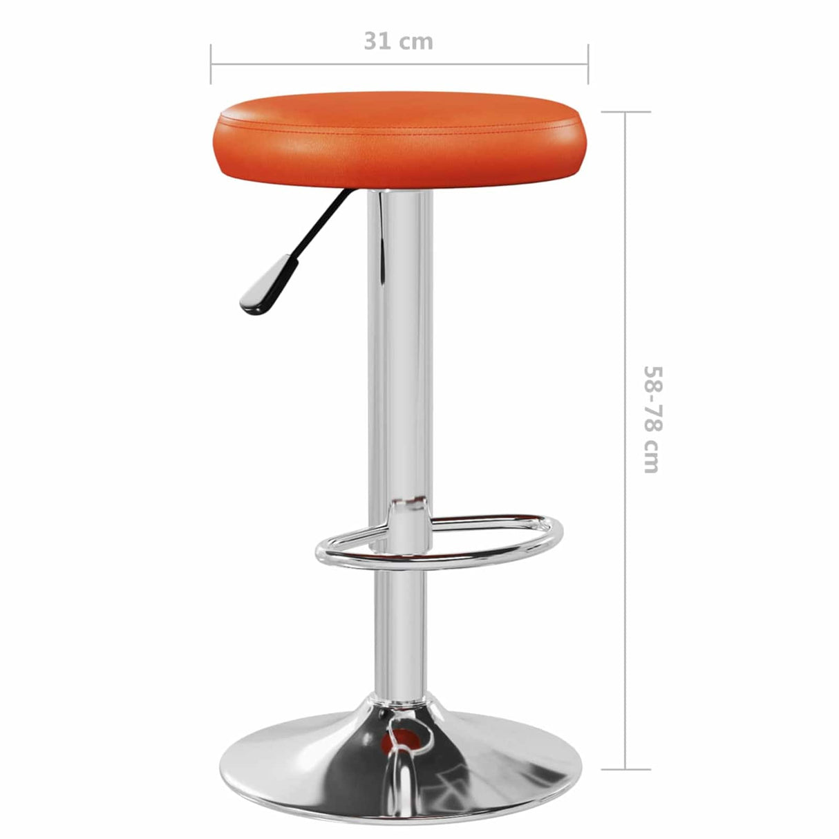 vidaXL Barstoelen 2 st kunstleer wit