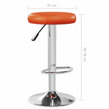 vidaXL Barstoelen 2 st kunstleer wit