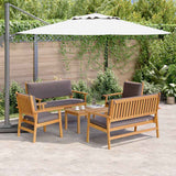 vidaXL Tuinbank Set 4 pcs Bruin 120 x 65,5 x 79 cm Massief Acacia Hout