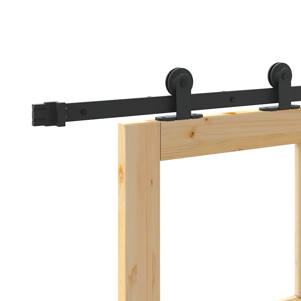 vidaXL Schuifdeur ORKDAL Wit en Zwart 73,5 x 211 cm