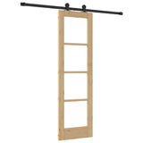 vidaXL Schuifdeur ORKDAL Wit en Zwart 73,5 x 211 cm