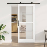 vidaXL Schuifdeur ORKDAL Wit en Zwart 73,5 x 211 cm