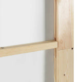 vidaXL Schuifdeur ORKDAL Wit en Zwart 73,5 x 211 cm
