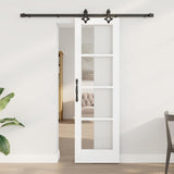 vidaXL Schuifdeur ORKDAL Wit en Zwart 73,5 x 211 cm