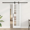 vidaXL Schuifdeur ORKDAL Wit en Zwart 73,5 x 211 cm