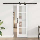 vidaXL Schuifdeur ORKDAL Wit en Zwart 73,5 x 211 cm