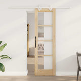 vidaXL Schuifdeur ORKDAL Wit en Zwart 73,5 x 211 cm
