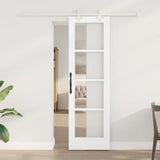 vidaXL Schuifdeur ORKDAL Wit en Zwart 73,5 x 211 cm
