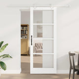 vidaXL Schuifdeur ORKDAL Wit en Zwart 73,5 x 211 cm