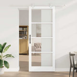 vidaXL Schuifdeur ORKDAL Wit en Zwart 73,5 x 211 cm