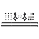 vidaXL Schuifdeur Wit 73,5 x 211 cm Massief grenenhout en glas