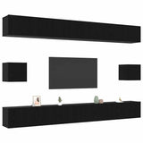 vidaXL 7-delige Tv-meubelset bewerkt hout wit