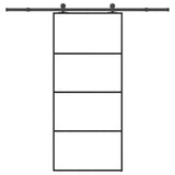vidaXL Sliding Door with Hardware 76x205 cm ESG Glass and Aluminum