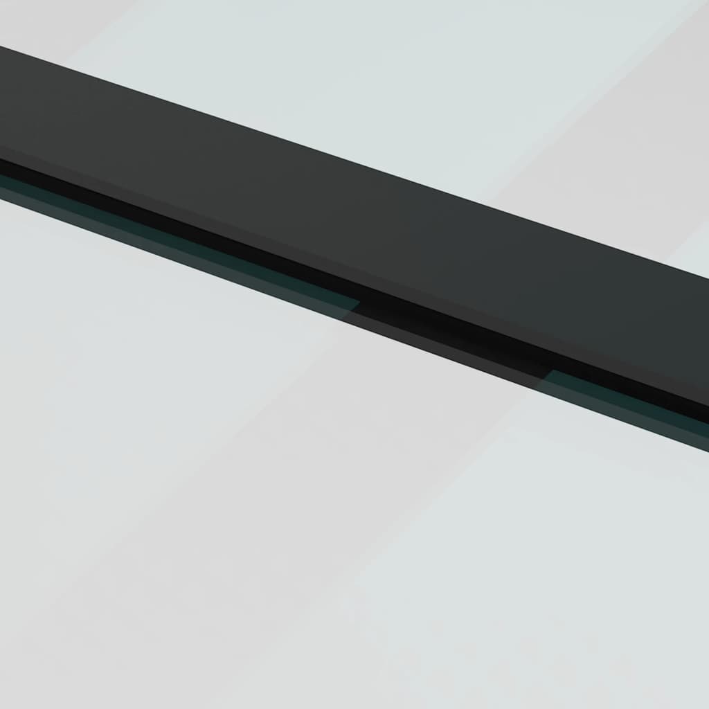 vidaXL Sliding Door with Hardware 76x205 cm ESG Glass and Aluminum