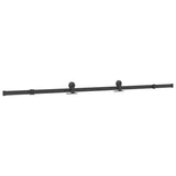 vidaXL Schuifdeur met beslag 76x205 cm ESG-glas en aluminium