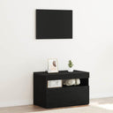 vidaXL Nachtkastje met LED-verlichting 60x35x40 cm bewerkt hout wit