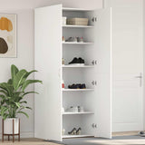 vidaXL Schoenenkast met plank Wit 80 x 35.5 x 180 cm Bewerkt hout