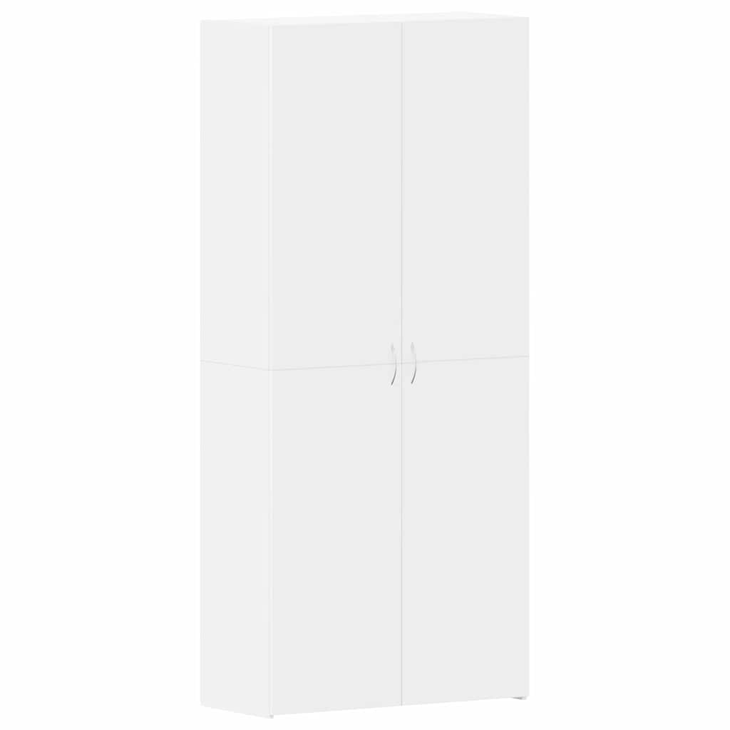 vidaXL Schoenenkast met plank Wit 80 x 35.5 x 180 cm Bewerkt hout
