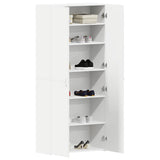 vidaXL Schoenenkast met plank Wit 80 x 35.5 x 180 cm Bewerkt hout