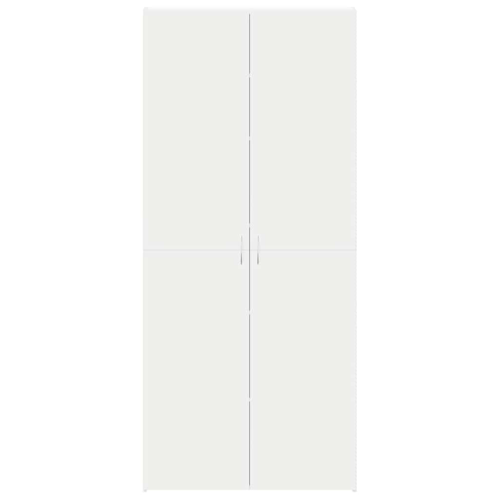 vidaXL Schoenenkast met plank Wit 80 x 35.5 x 180 cm Bewerkt hout