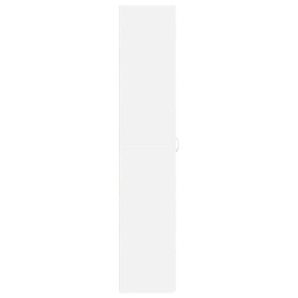 vidaXL Schoenenkast met plank Wit 80 x 35.5 x 180 cm Bewerkt hout