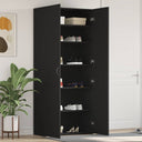 vidaXL Schoenenkast met plank Wit 80 x 35.5 x 180 cm Bewerkt hout