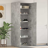 vidaXL Schoenenkast met plank Wit 80 x 35.5 x 180 cm Bewerkt hout