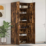 vidaXL Schoenenkast met plank Wit 80 x 35.5 x 180 cm Bewerkt hout