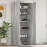 vidaXL Schoenenkast met plank Wit 80 x 35.5 x 180 cm Bewerkt hout