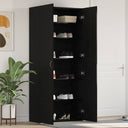 vidaXL Schoenenkast met plank Wit 80 x 35.5 x 180 cm Bewerkt hout