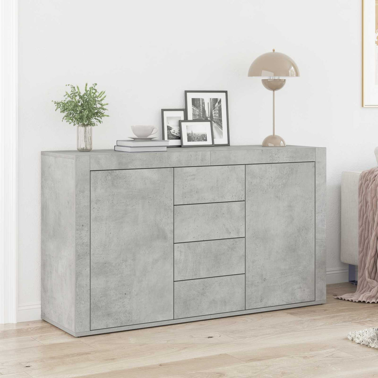 vidaXL Sideboard with Drawer White 120 x 36 x 69 cm Engineered Wood