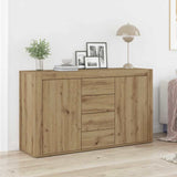 vidaXL Sideboard with Drawer White 120 x 36 x 69 cm Engineered Wood