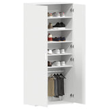 vidaXL Schoenenkast met plank Wit 80 x 39 x 178 cm Bewerkt hout