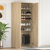 vidaXL Schoenenkast met plank Wit 80 x 39 x 178 cm Bewerkt hout