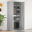 vidaXL Schoenenkast met plank Wit 80 x 39 x 178 cm Bewerkt hout