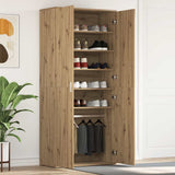 vidaXL Schoenenkast met plank Wit 80 x 39 x 178 cm Bewerkt hout