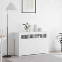 vidaXL Dressoir Wit 116 x 30 x 75 cm Bewerkt hout
