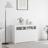 vidaXL Dressoir Wit 116 x 30 x 75 cm Bewerkt hout