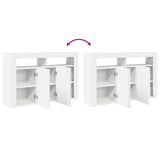 vidaXL Dressoir Wit 116 x 30 x 75 cm Bewerkt hout