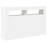 vidaXL Dressoir Wit 116 x 30 x 75 cm Bewerkt hout