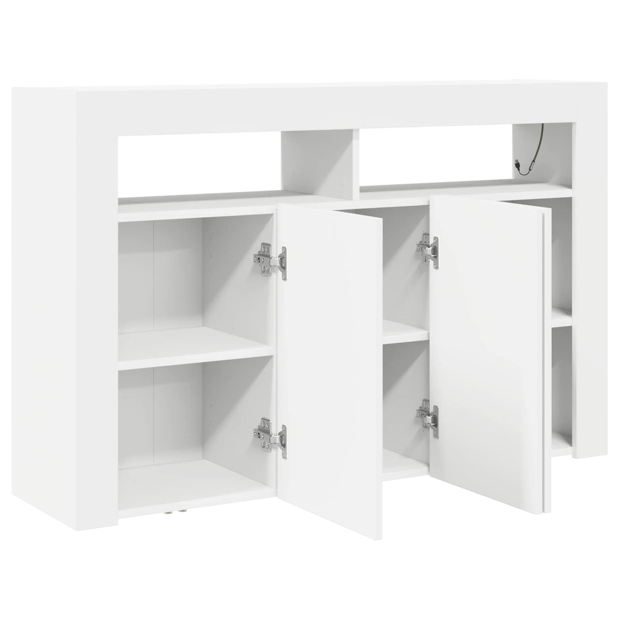 vidaXL Dressoir Wit 116 x 30 x 75 cm Bewerkt hout