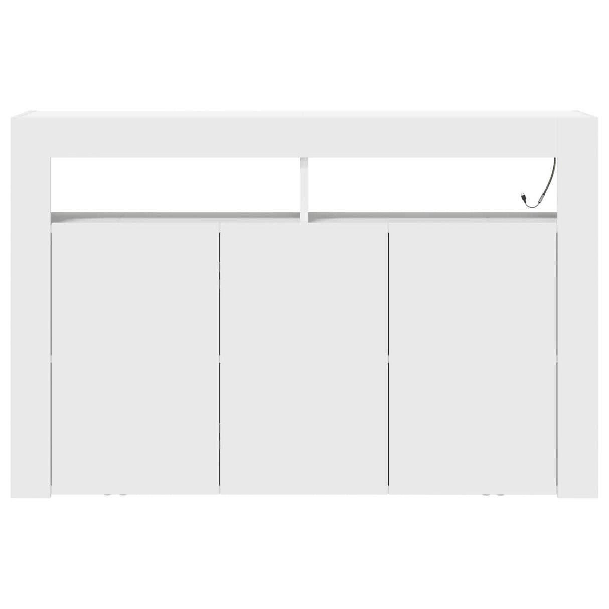 vidaXL Dressoir Wit 116 x 30 x 75 cm Bewerkt hout