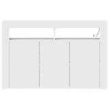 vidaXL Dressoir Wit 116 x 30 x 75 cm Bewerkt hout